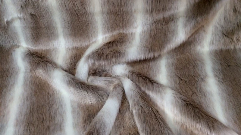Super Luxury Faux Fur Fabric Material - Reindeer, 1Mtr - 150cmx100cm - 60"x39" in