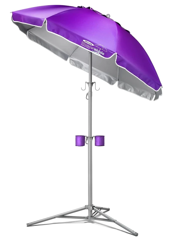 Wondershade Ultimate Portable Sun Shade Umbrella, Lightweight Adjustable Instant Sun Protection - Purple