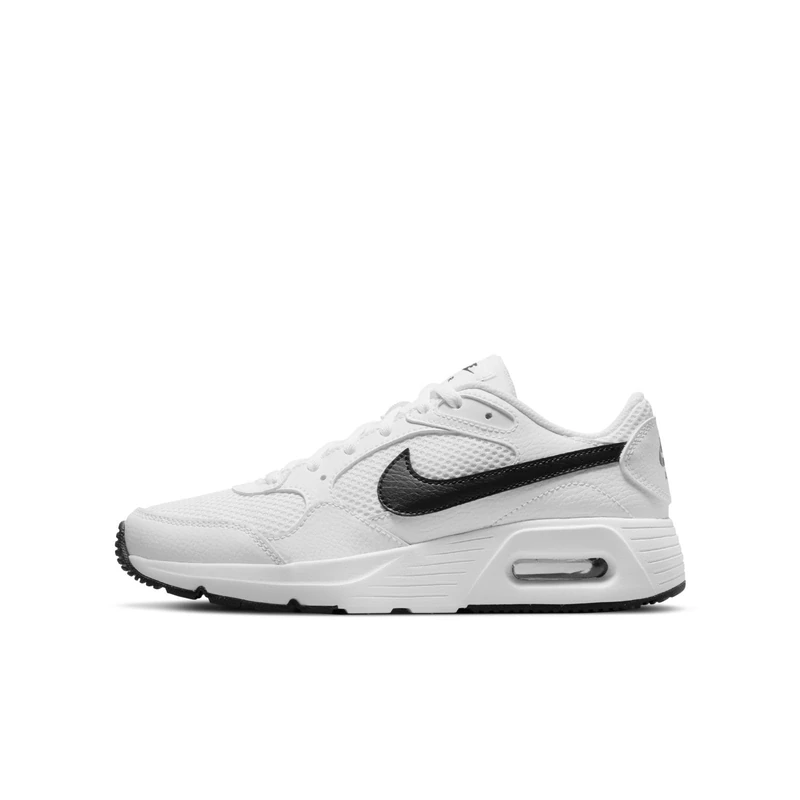 NIKE Boy's Air Max Sc Sneaker, White Black White, 5 UK