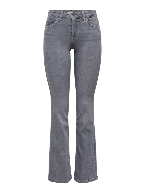ONLY Women's ONLBLUSH Life MID Flared TAI0918 NOOS Jeans, Grey Denim, M / 34