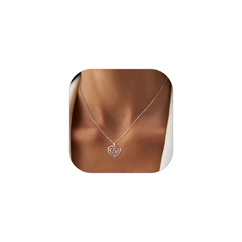 PROSILVER Sterling Silver Necklace for Women - Heart Celtic Knot Pendant with Adjustable Chain S925 Celtic Infinity Love Jewelry with Gift Box
