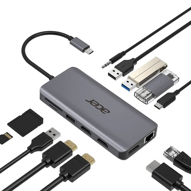 Adapter TYPE-C 12-EN-1: 2x USB 3.0 - Image 1