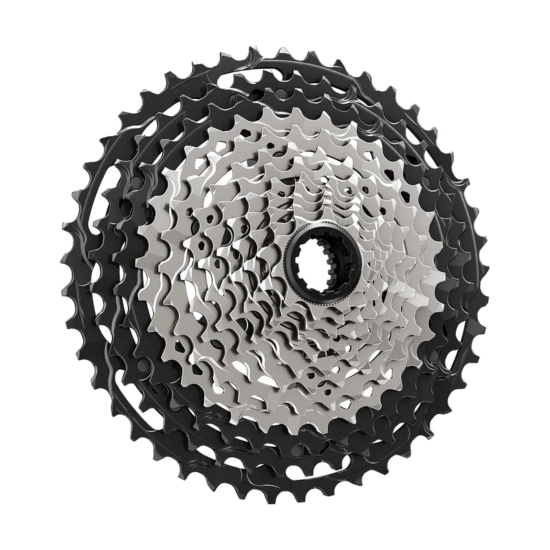 SHIMANO CASS XTR M9100 12 Speed 10-10 - 45 Teeth, Silver/Black