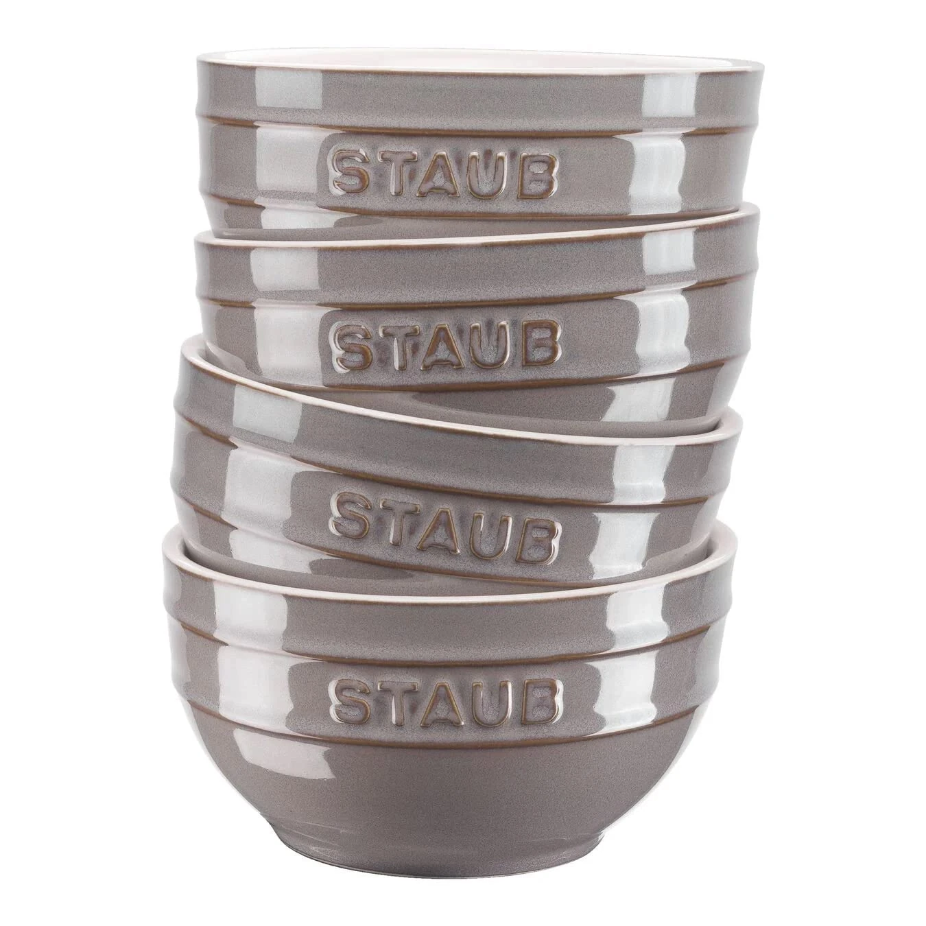 STAUB, Bowls 14 cm Set of 4 Round, Ceramic by