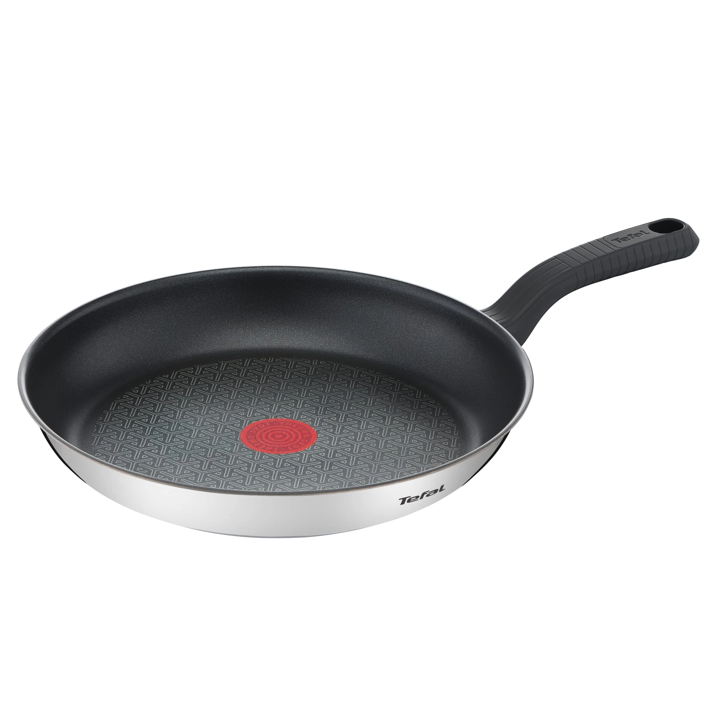 Tefal Comfort Max 30 cm Frying Pan, Induction Safe, Non-Stick, Titanium Coated, Thermo-Signal, PFOA Free, Dishwasher and Oven Safe, Stainless Steel