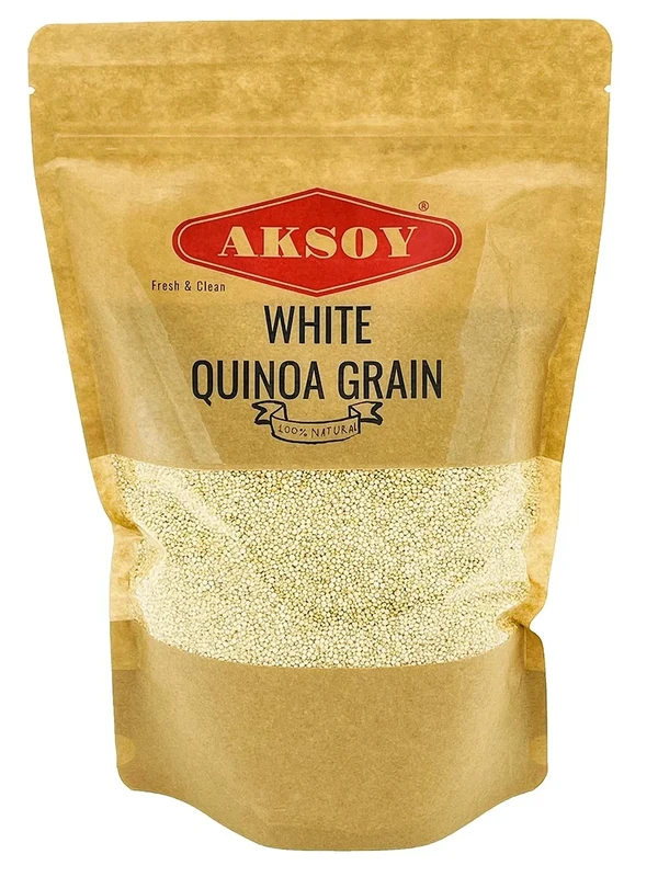 White Quinoa 1.25KG | Whole Grain Quinoa - Ready to Cook Food for Oats and Seeds Recipes - Nutritious Meal with Essential Vitamins, Protein, and Fiber, Perfect for Salads (Packaging may vary)