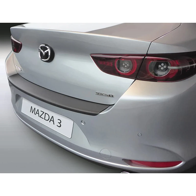 RGM ABS Rear bumper protector compatible with Mazda 3 (BP) Sedan 2019- Black