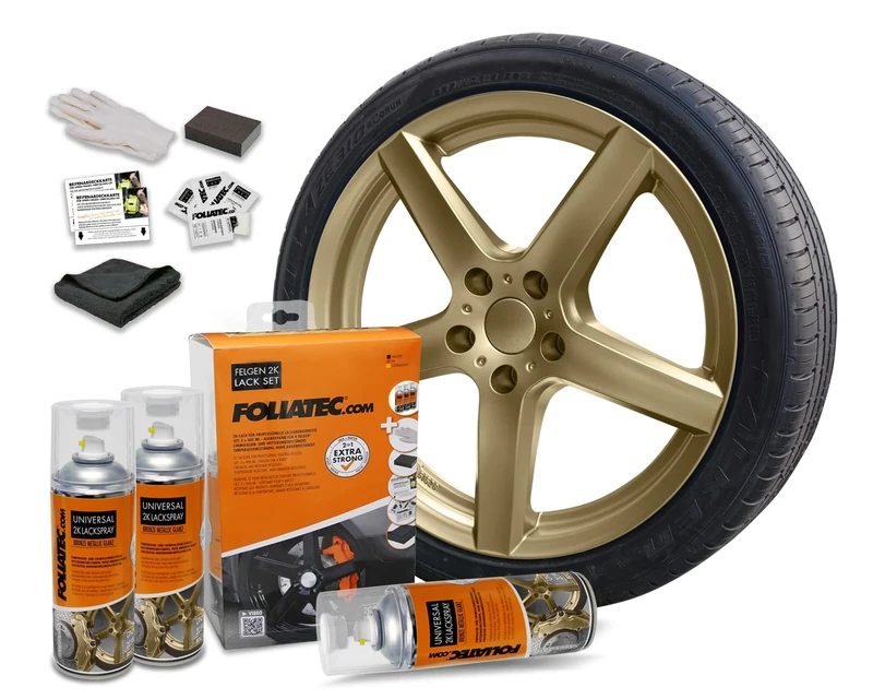 Foliatec Universal 2C Spray Paint Kit - bronze metallic glossy 3x400ml