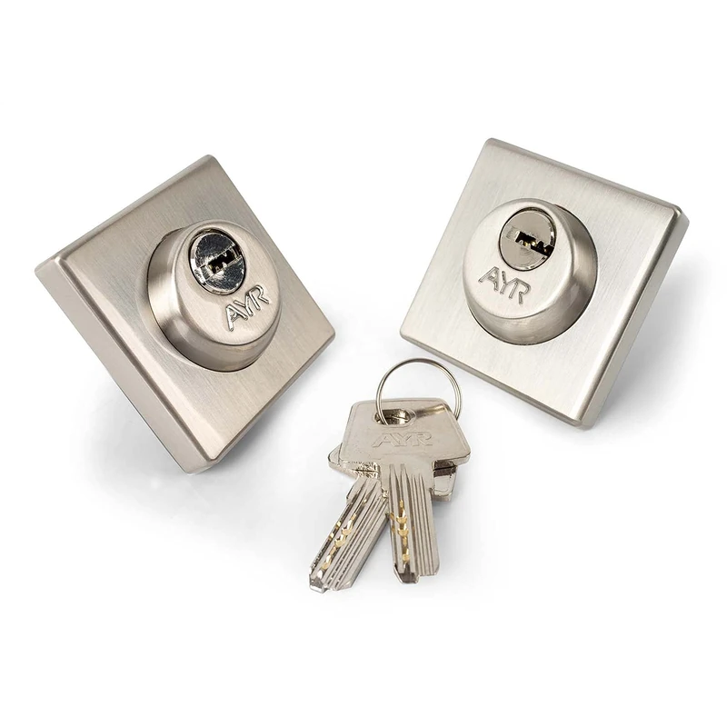 AYR 163 103-66 CC Close Door Handles and Locks, Brushed Nickel, 55x55mm