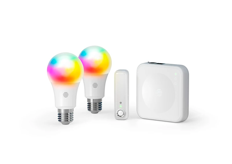 Hive 852003 Smart Lighting EUK-2x Colour E27 & Motion Sensor with Hub, White - Image 1
