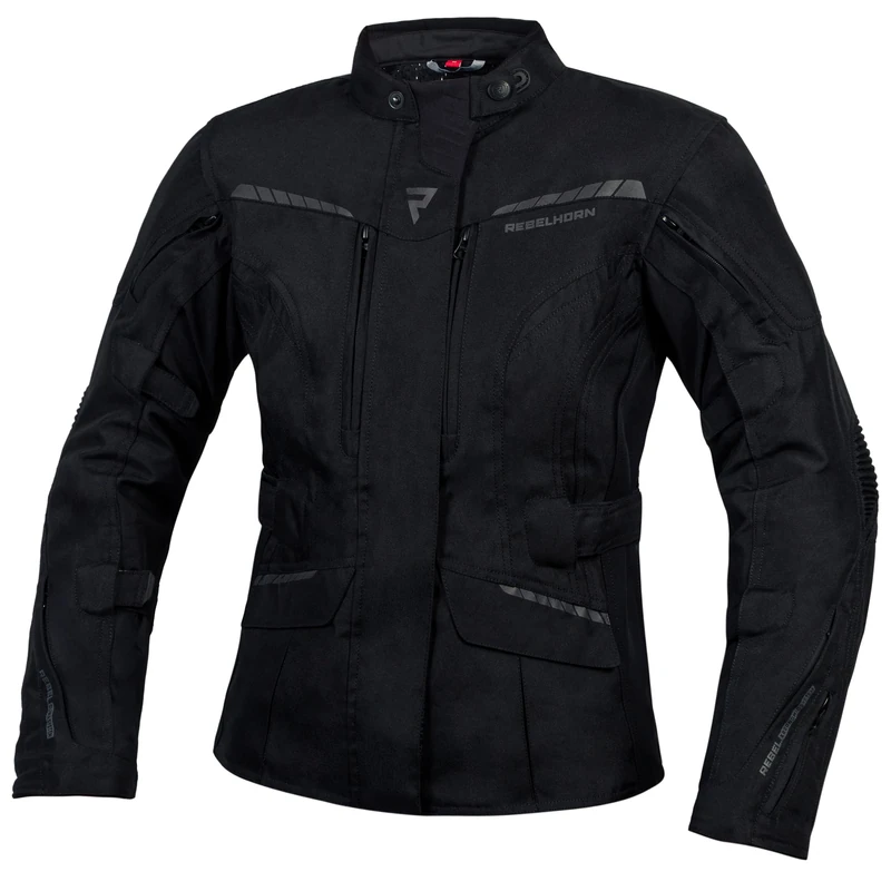 REBELHORN Hiker III Lady Motorcycle Jacket for Women Durable Materials Reissa Membrane Elbows and Shoulder Protectors Ventilation Pockets Reflective Elements - Image 1
