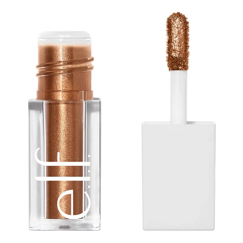 e.l.f. Liquid Metallic Eyeshadow, High-impact Eyeshadow With A Metallic Finish, Long-Lasting Gel-Based Formula, Quick Drying, Meteor