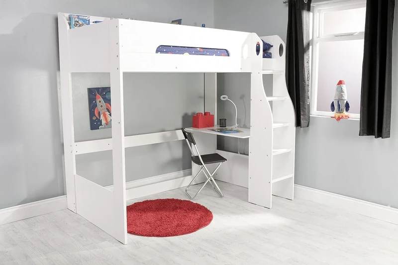 Flair Furnishings Bed, Particle Board, 198.5 x 144 x 141 cm