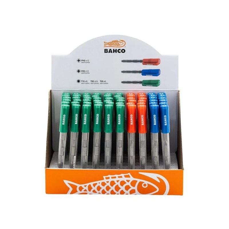 Screwdriver Bit Pen Display, 60 Piece