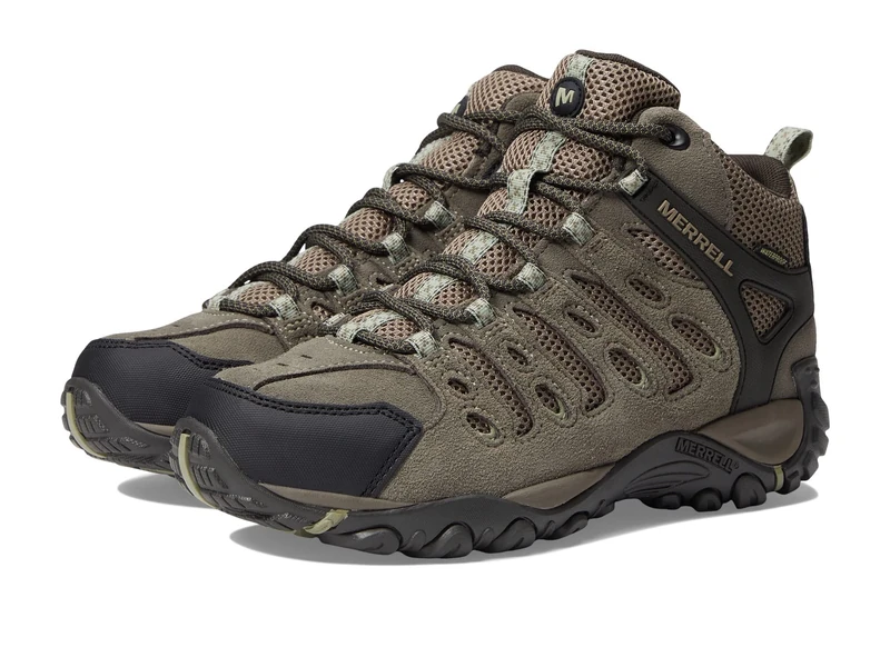 Merrell Men's, Crosslander 2 Mid WP Hiking Shoe, Brindle/Tea, 7.5 UK