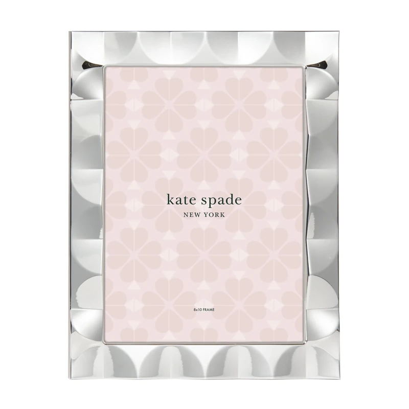 Kate Spade New York Silver South Street 8" X 10" Scallop Frame, 1.80 LB