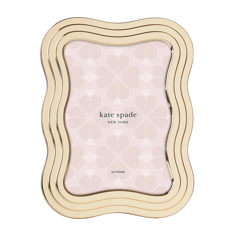 kate spade new york Gold South Street 5" X 7" Wavy Frame, 1.00 LB