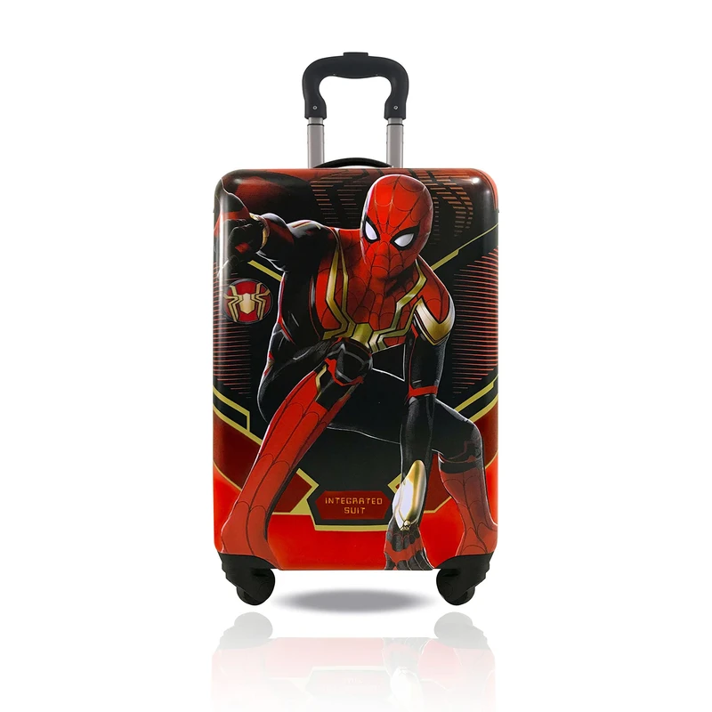 Fast Forward Kids Licensed Hard-Side Spinner Luggage, Spiderman No Way Home 20 Inch,