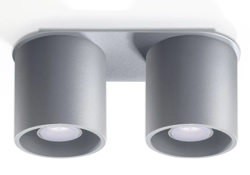 MiaLux Gaja Ceiling Light Indoor Grey Round 1 x GU10 up to max. 40 W 230 V IP20 Living Room Bedroom Staircase Hallway Energy Class A++ - Image 1