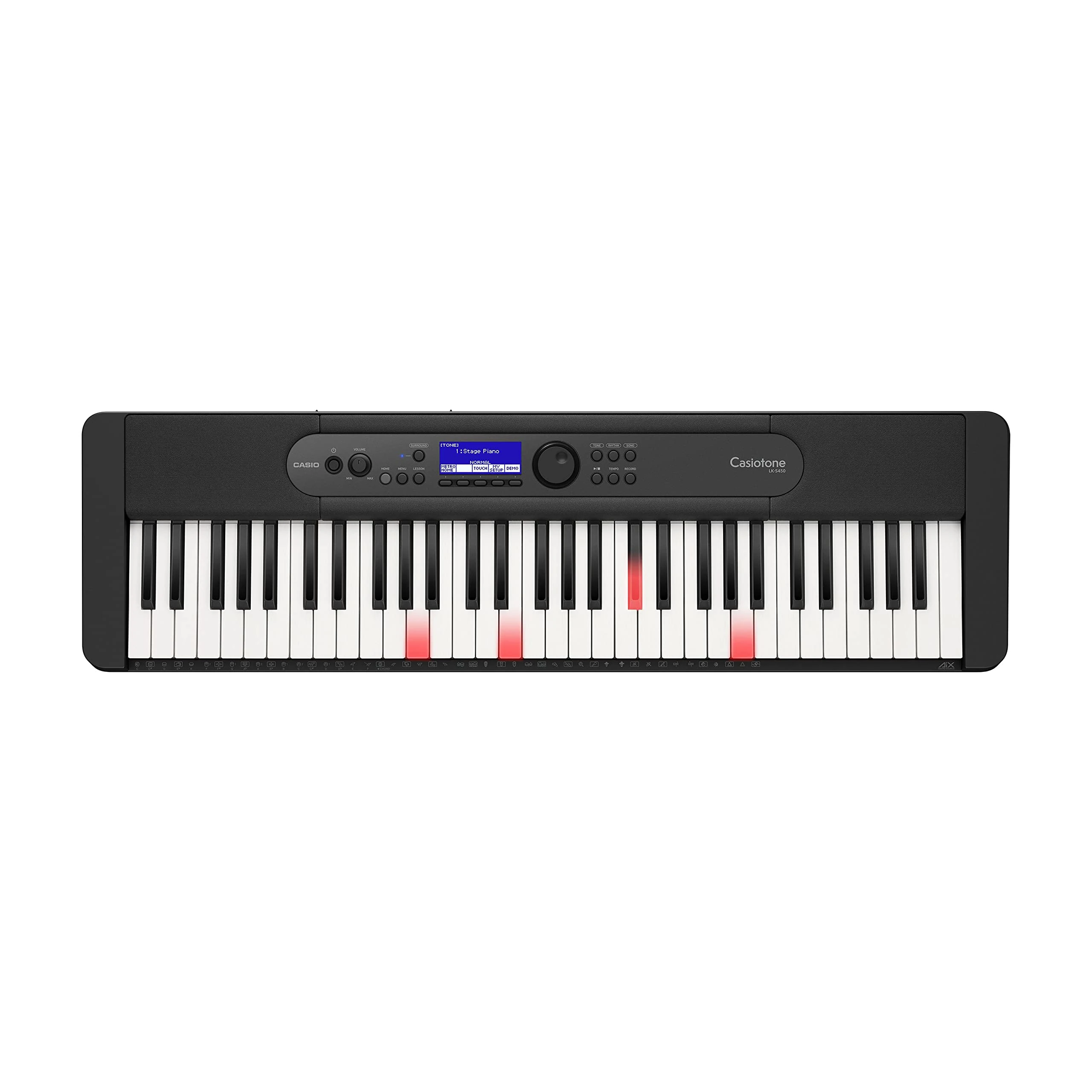 Casio LK-S450 Electronic Keyboard with Touch Sensitive, Lighted Keys, LK-S450C5