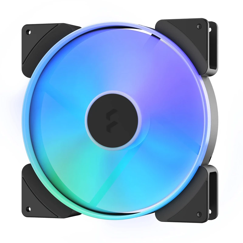 Fractal Design Prisma AL-18 PWM 180 mm Addressable RGB LED LLS Bearing Computer Case Fan (2-pack)