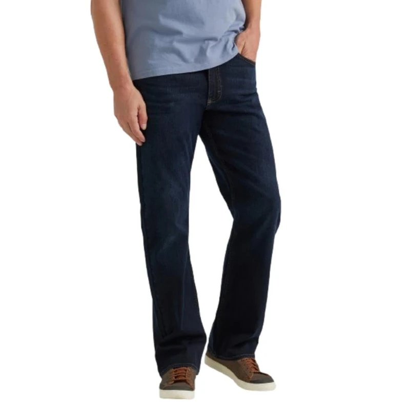 Wrangler Authentics Men's Relaxed Fit Boot Cut Jean, Dark Harbor, 32W / 30L
