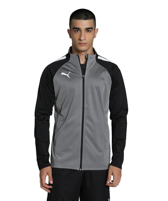 PUMA Unisex Teamliga Training Jacket 12 UK, Smoked Pearl-Puma White, M EU