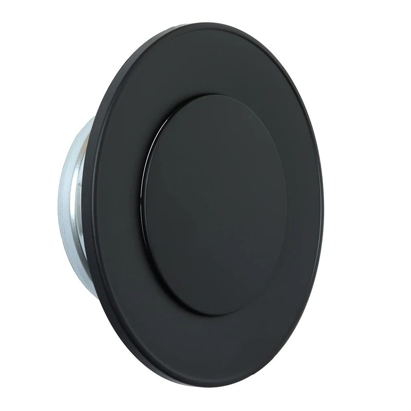 La Ventilazione VLTE150N Adjustable Round air Supply and Recovery Valve, recessed with Inlet ø 150 mm. Colour: Black