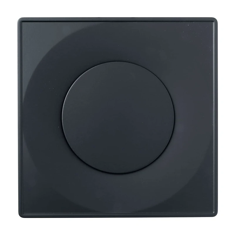 La Ventilazione VLQE125N Adjustable Square Valve for delivery and air Recovery, recessed with Inlet ø 125 mm. Colour: Black