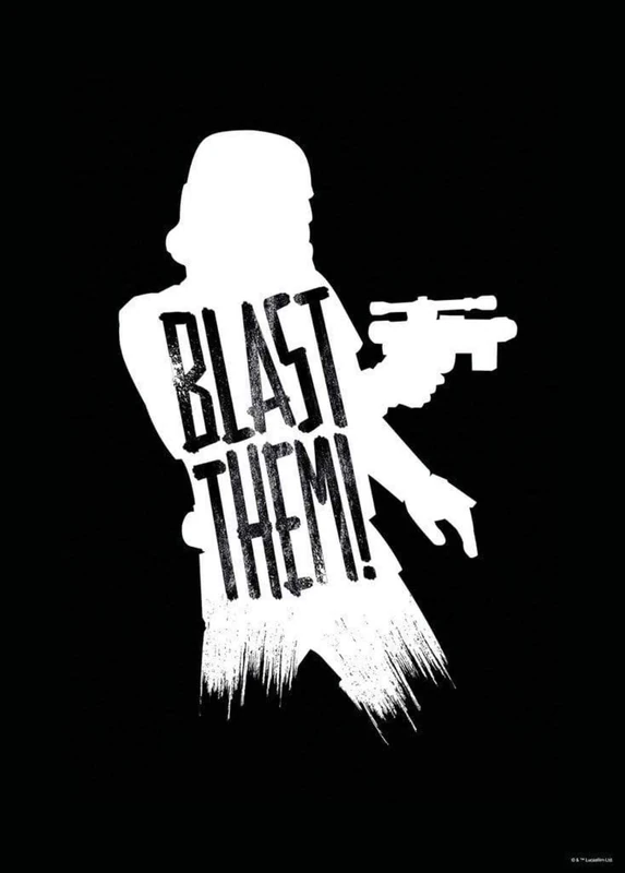 Komar Wall Picture Star Wars Silhouette Quotes Stormtrooper Size 50 x 70 cm (without Frame) Decoration Children's Room Poster Art Print