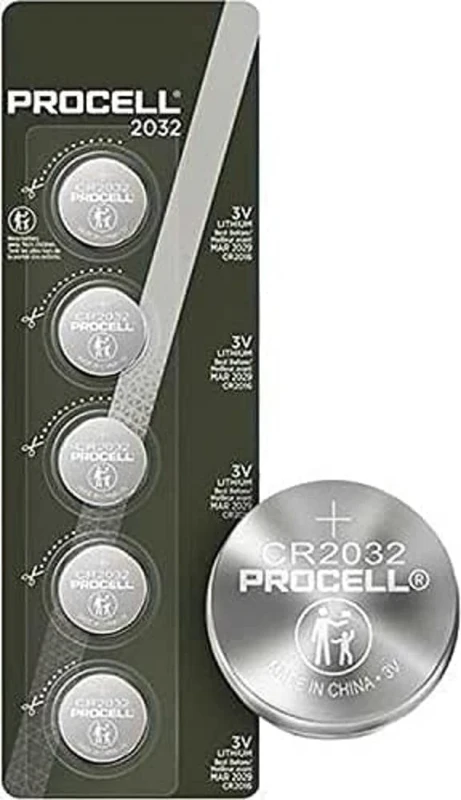 Button Brand Procell Model PROCELL Lithium 3V 2032 X5