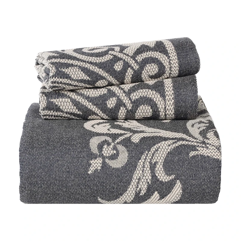 Superior Bedspread, Cotton, Ada Denim Blue, King