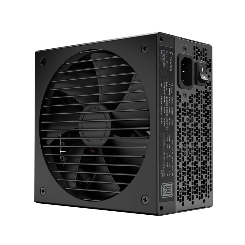Fractal Design Ion+ 2 Platinum 860W 80 PLUS Platinum Certified 860W Full Modular Compact ATX Power Supply