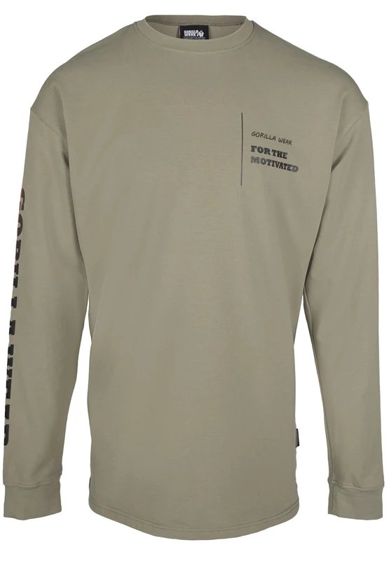 Boise Oversized Long Sleeve - Dark Green - S