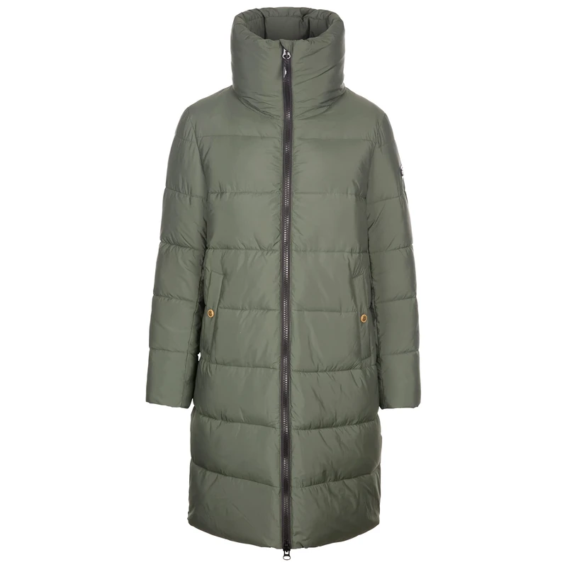Trespass Womens Padded Jacket Longer Length Deep Collar Faith