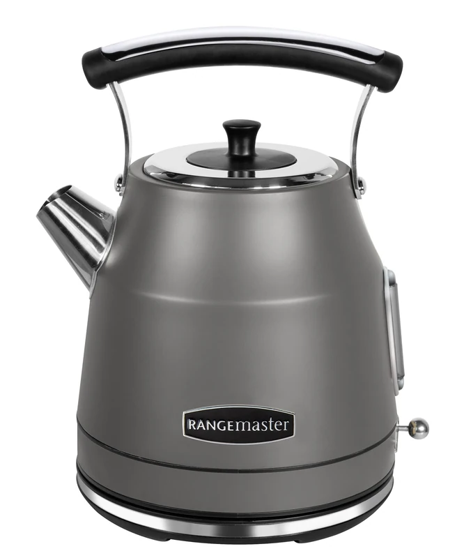 Rangemaster RMCLDK201GY Grey Cordless Electric 1.7L 3kW Classic Kettle with Quick & Quiet Boil, Boil Dry Protection & 2 Year Guarantee (Grey)