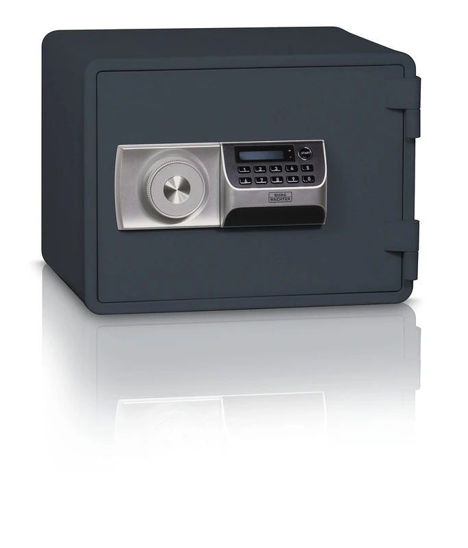 Burg-Wächter Fire Safe with Electronic Combination Lock, Fireproof Document Safe, FP 44 E, 14.3 L, 25.0 kg, Steel, Anthracite, 34770