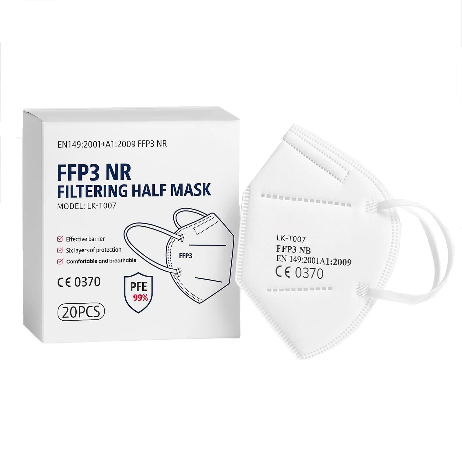 Nationwide Paper FFP3 Face Masks (40)