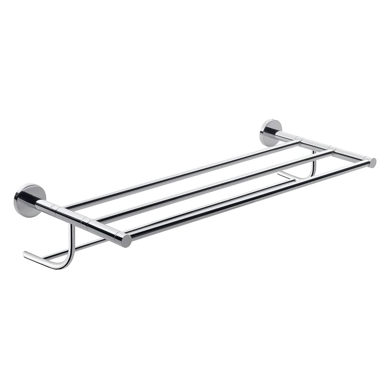 Gedy G-Giacarta Bathroom Shelf Chrome Plated Stainless Steel Wall Mount with Satin Glass Jars R&S Design 11.2 x 61.5 x 26.3 cm Unica - Image 1