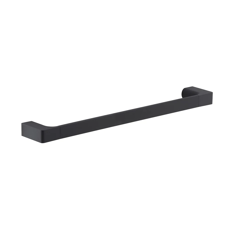 Gedy G-Kuala Lumpur Towel Holder CM.45, Black, Components Made of Cromall, Brass and Glass, 2 Year Warranty, Measures 2.5 x 45 x 6.6 cm and Weight 0.55 kg, R&D Design