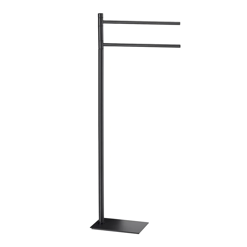 GEDY G-Seul Floor Lamp Black with White Finish, Dimensions 83.3 x 34 x 14 cm, Stainless Steel Towel Rail and Cromall, 4 mm Allen Key, Metal, Unique