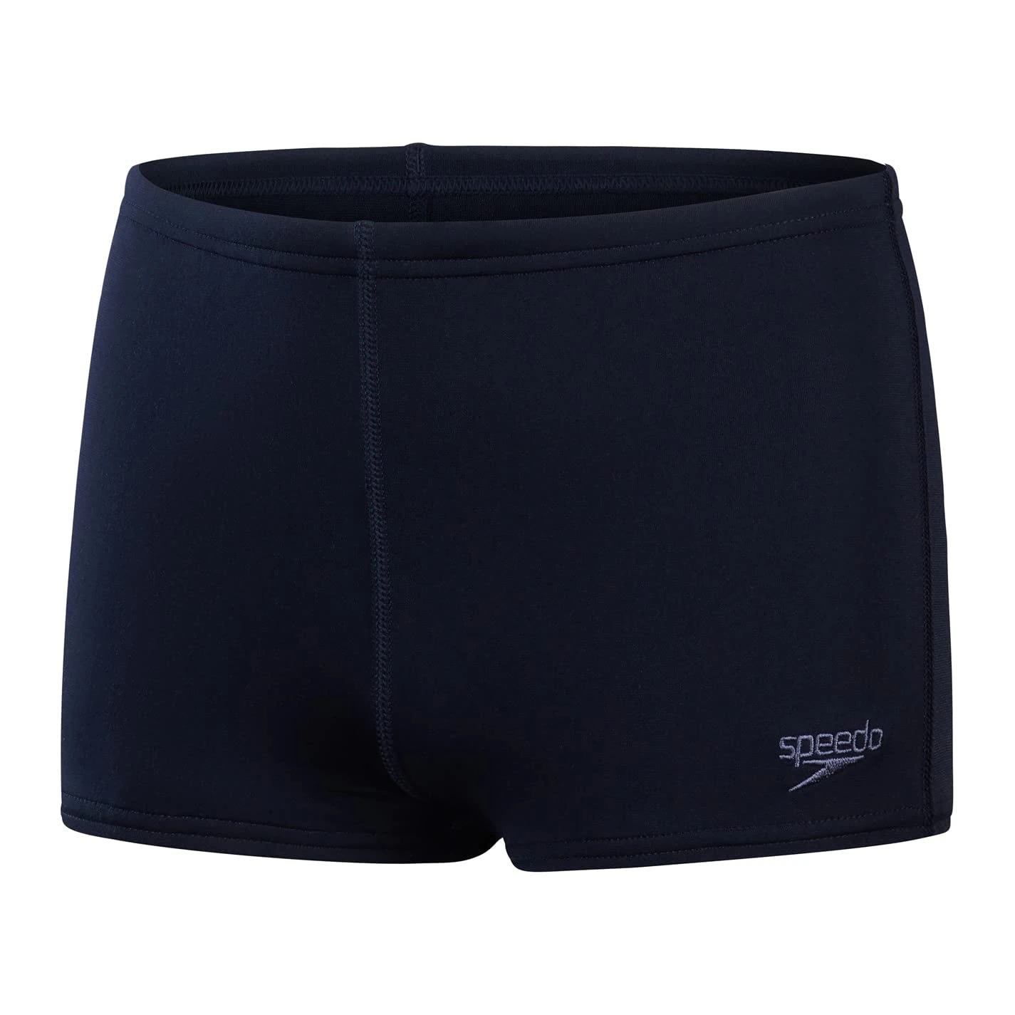 Speedo Boys Endurance+ Aquashort Swimming Trunks | Chlorine Resistant | Quick Drying | Stretch Fabric | Comfort Fit, True Navy, 9-10