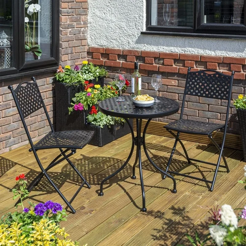 Rowlinson Havana Bistro Set Black