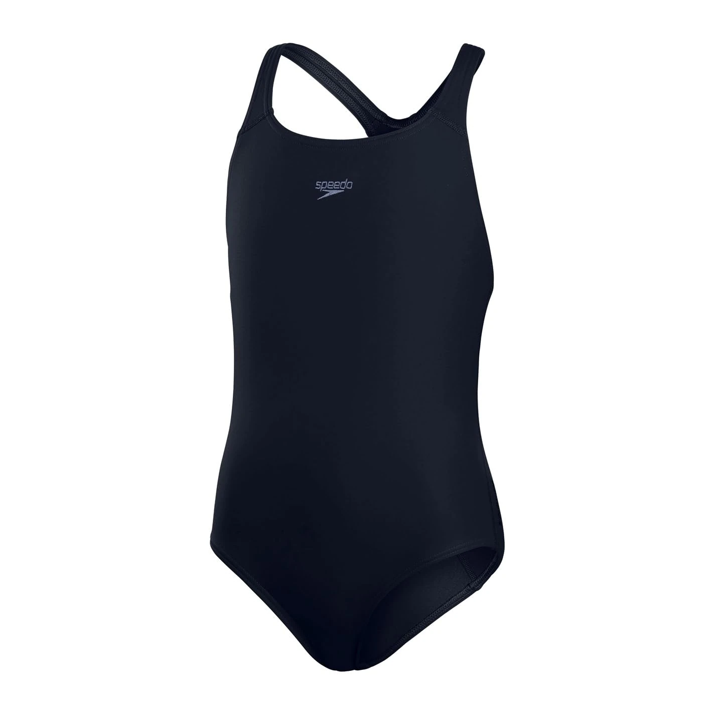 Speedo Girls Endurance+ Medalist Swimsuit | Chlorine Resistance | Comfort Fit | Swimming Lessons | Swim Holiday, True Navy, 13-14