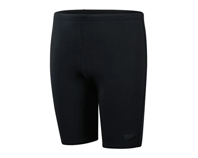 Speedo Boys Endurance+ Jammer Swimming Trunks | Training | Chlorine Resistant | Quick Drying | Stretch Fabric | Comfort Fit, Black, 13-14