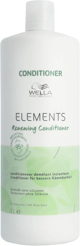 Wella Professionals Elements Renewing Conditioner with Natural Ingredients for Dry Hair and Sensitive Scalp - Repairs, Protects and Prevents Frizz - 1 L