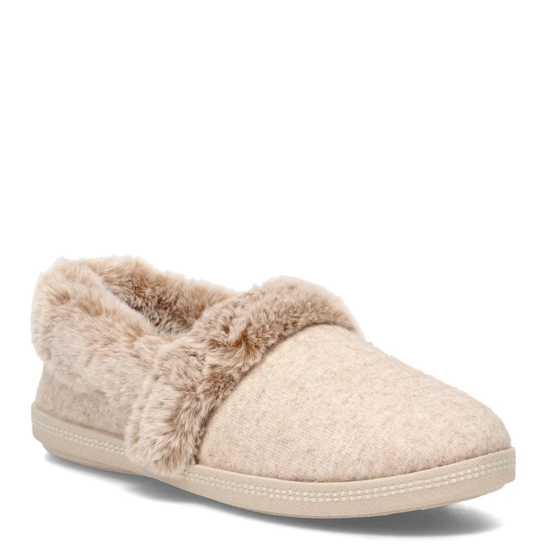 Skechers Women's Cozy Campfire Wakey Slipper, Taupe, 8