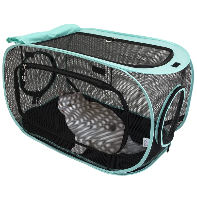 Kitty City Outdoor Catio Mega Kit for Cats, Replacement Parts, and 10' Tunnels - Image 1