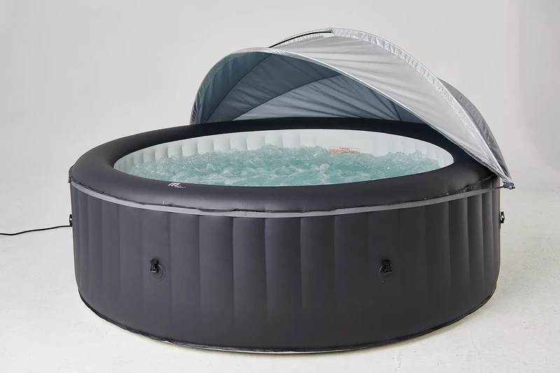 SHATCHI Inflatable Waterproof PVC Cushions/Canopy/Footbath/Ozone Generator/Drink Storage/Lamp Fits Most Spas Accessories for MSpa Hot Tubs, Light Grey