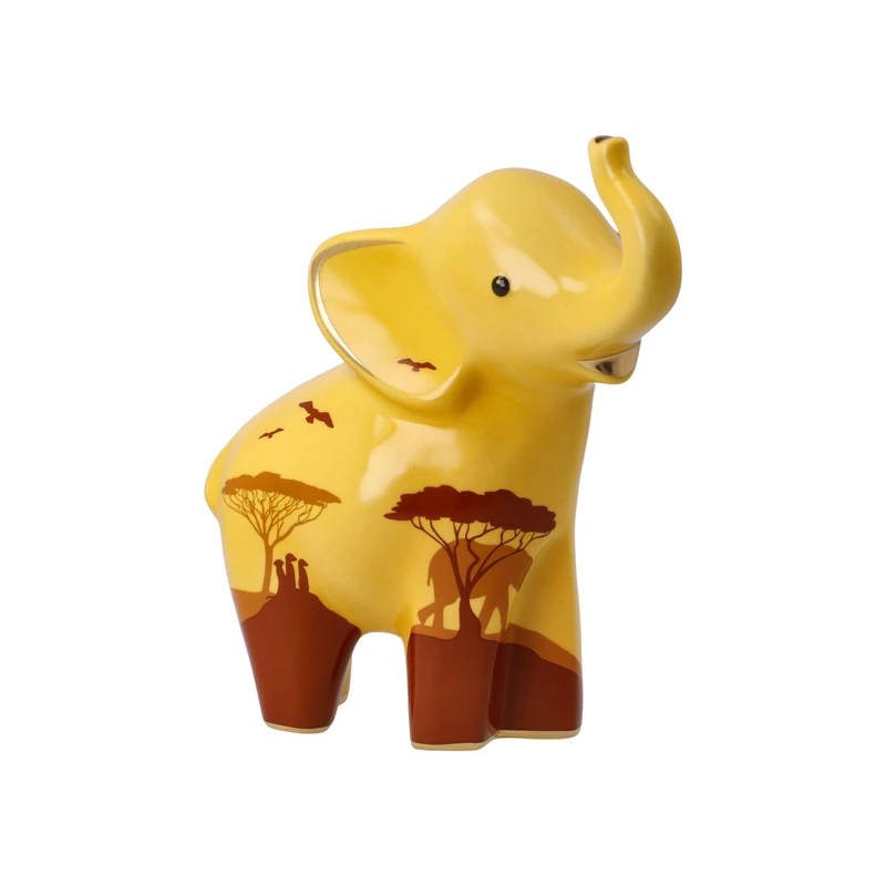 Goebel Figurine, Bone porcelain, Yellow, 13,5x7x15,5 cm - Image 1